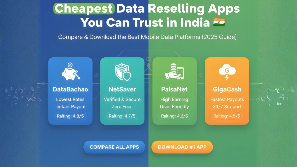 Cheapest Data Reselling Apps You Can Trust in India
