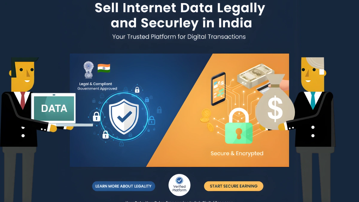 Sell Internet Data Legally and Securely in India